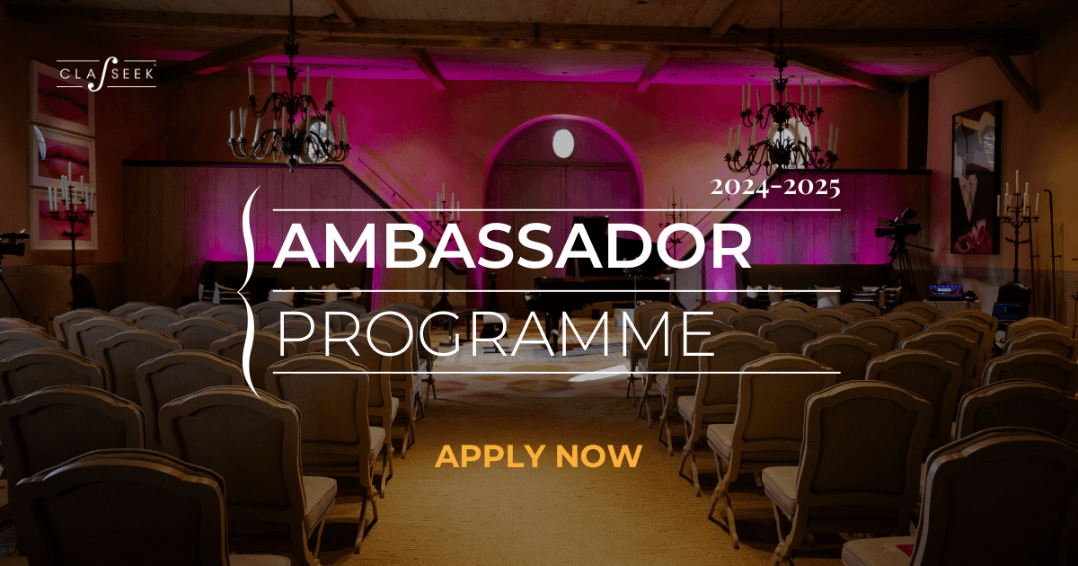 Apply now for the Classeek Ambassador Programme 2024-25 Season